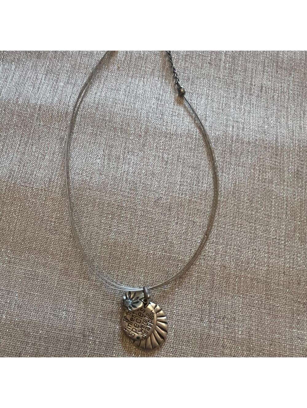 Silver Tone Pendant Necklace – Classic Everyday Jewelry